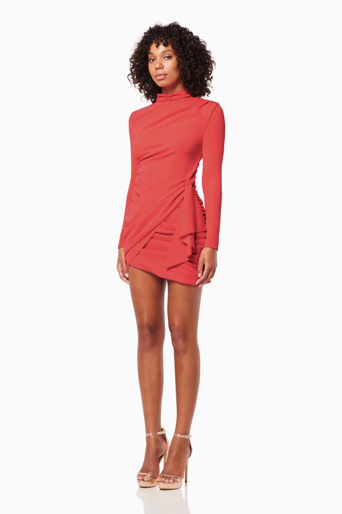 ENTERTAIN DRESS RED