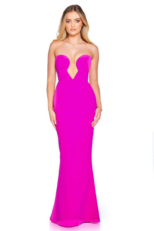 MINX GOWN ELECTRIC PINK