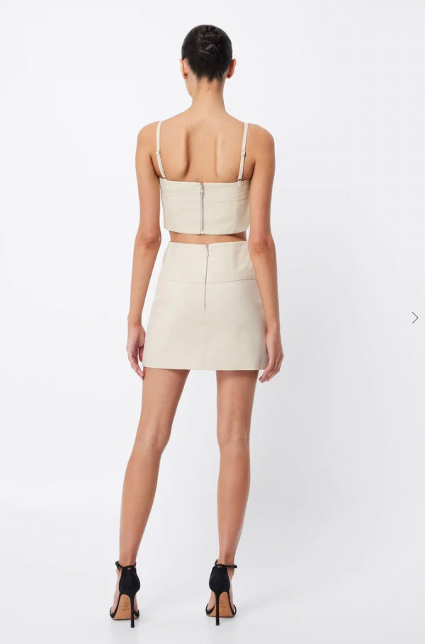 THE HIATUS MINI SKIRT BEIGE