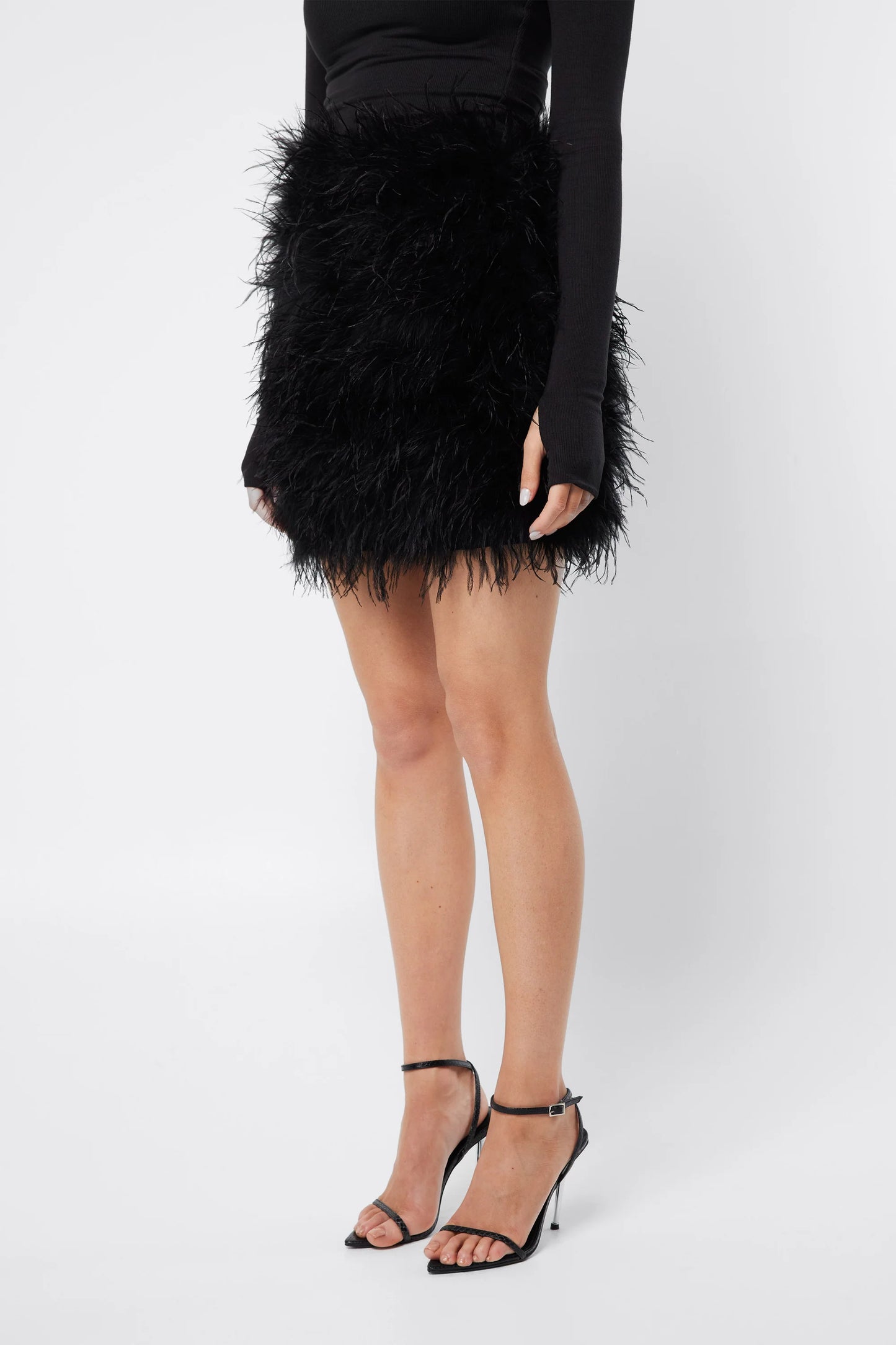 THE NIGHTSHIFT MINI SKIRT BLACK