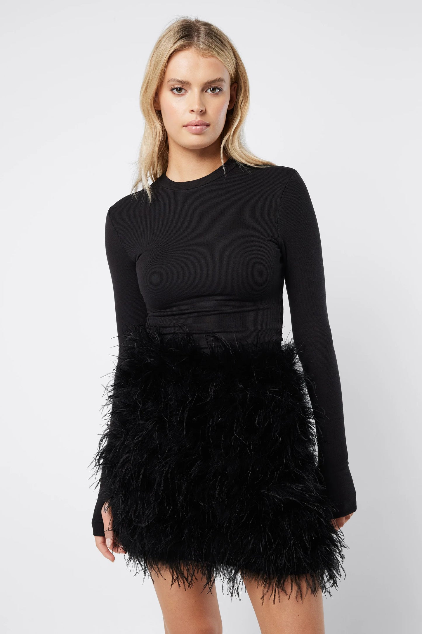 THE NIGHTSHIFT MINI SKIRT BLACK