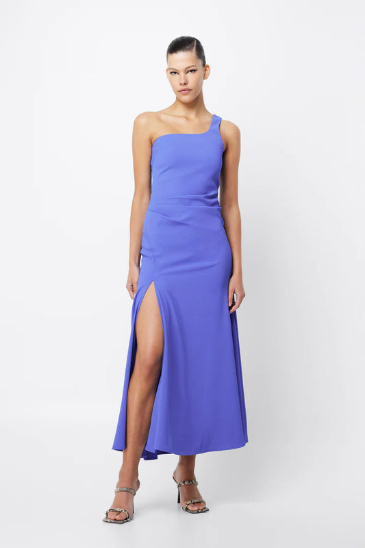 MANIFEST ONE SHOULDER DRESS PURPLE