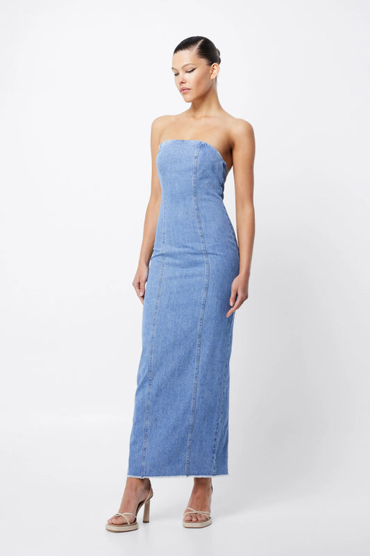 VACANT MAXI DRESS BLUE