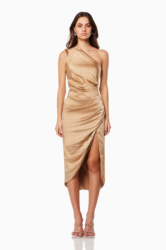 CASSINI DRESS GOLD