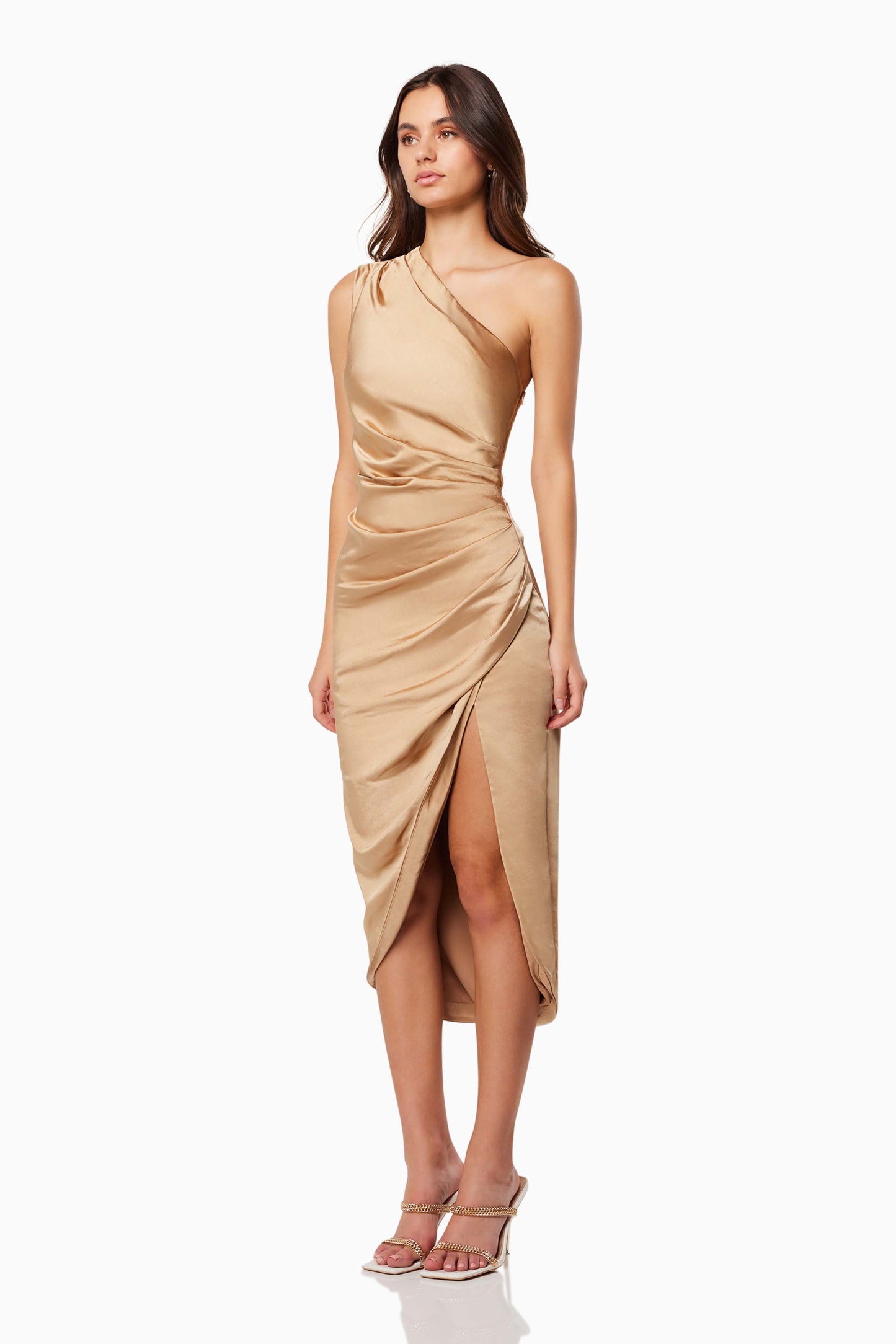 CASSINI DRESS GOLD