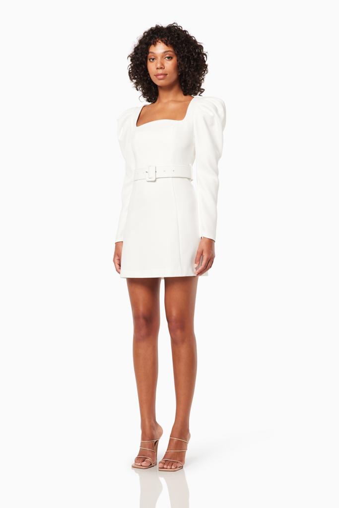 CLARICE DRESS WHITE