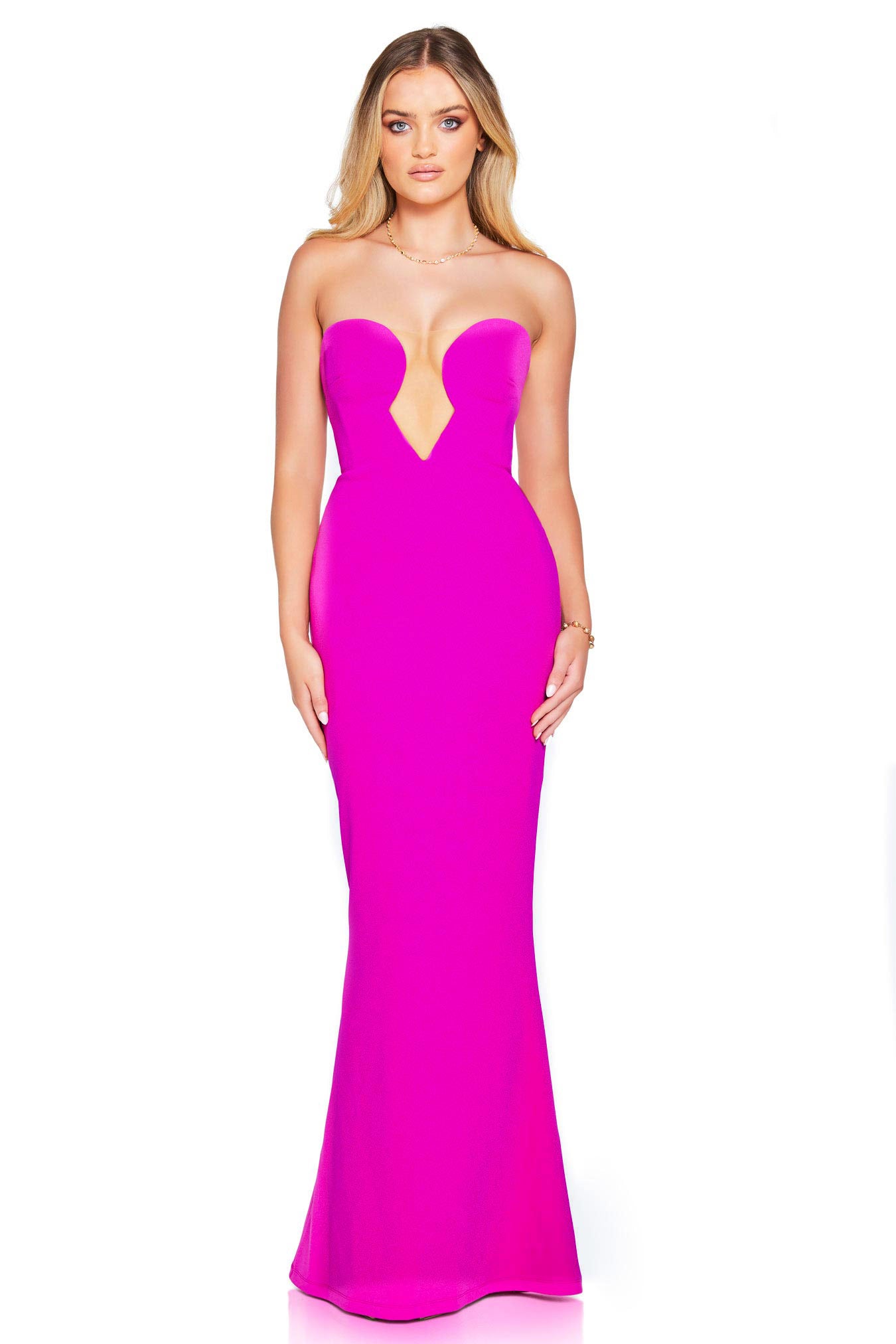 MINX GOWN ELECTRIC PINK