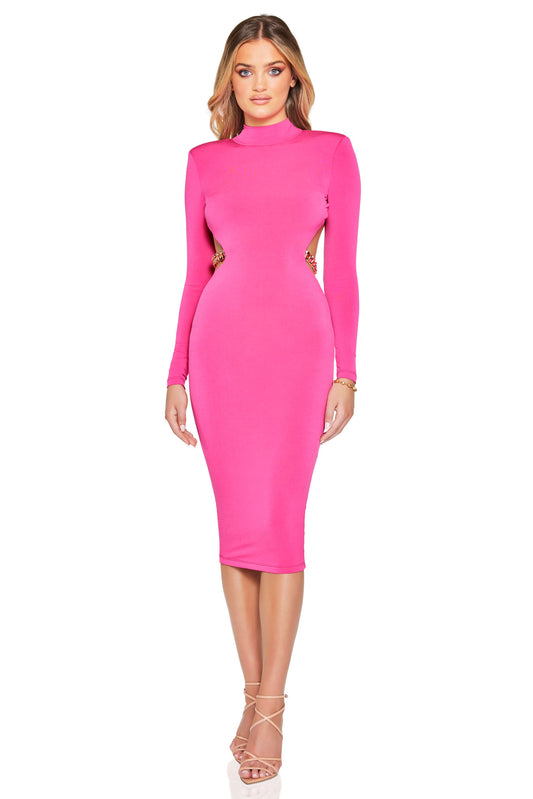 ALBA MIDI NEON PINK