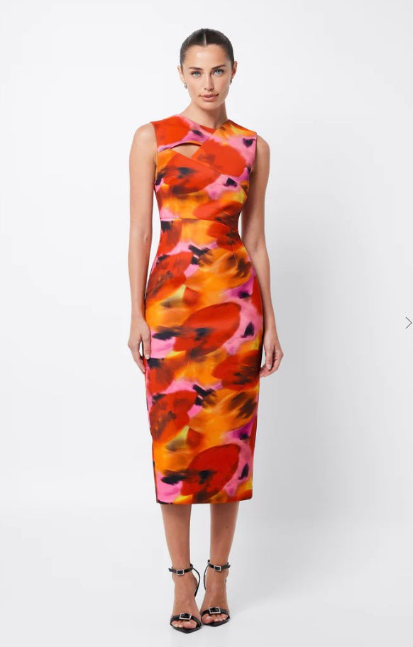 ALLURE MIDI DRESS MULTI