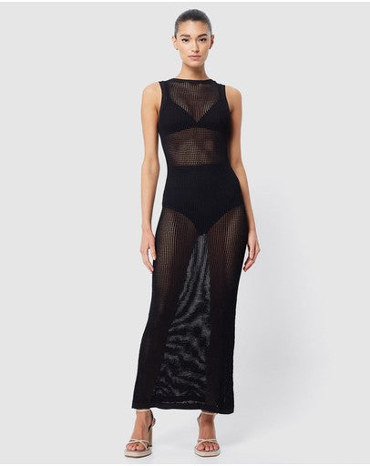 BARE TRUTH MAXI DRESS BLACK