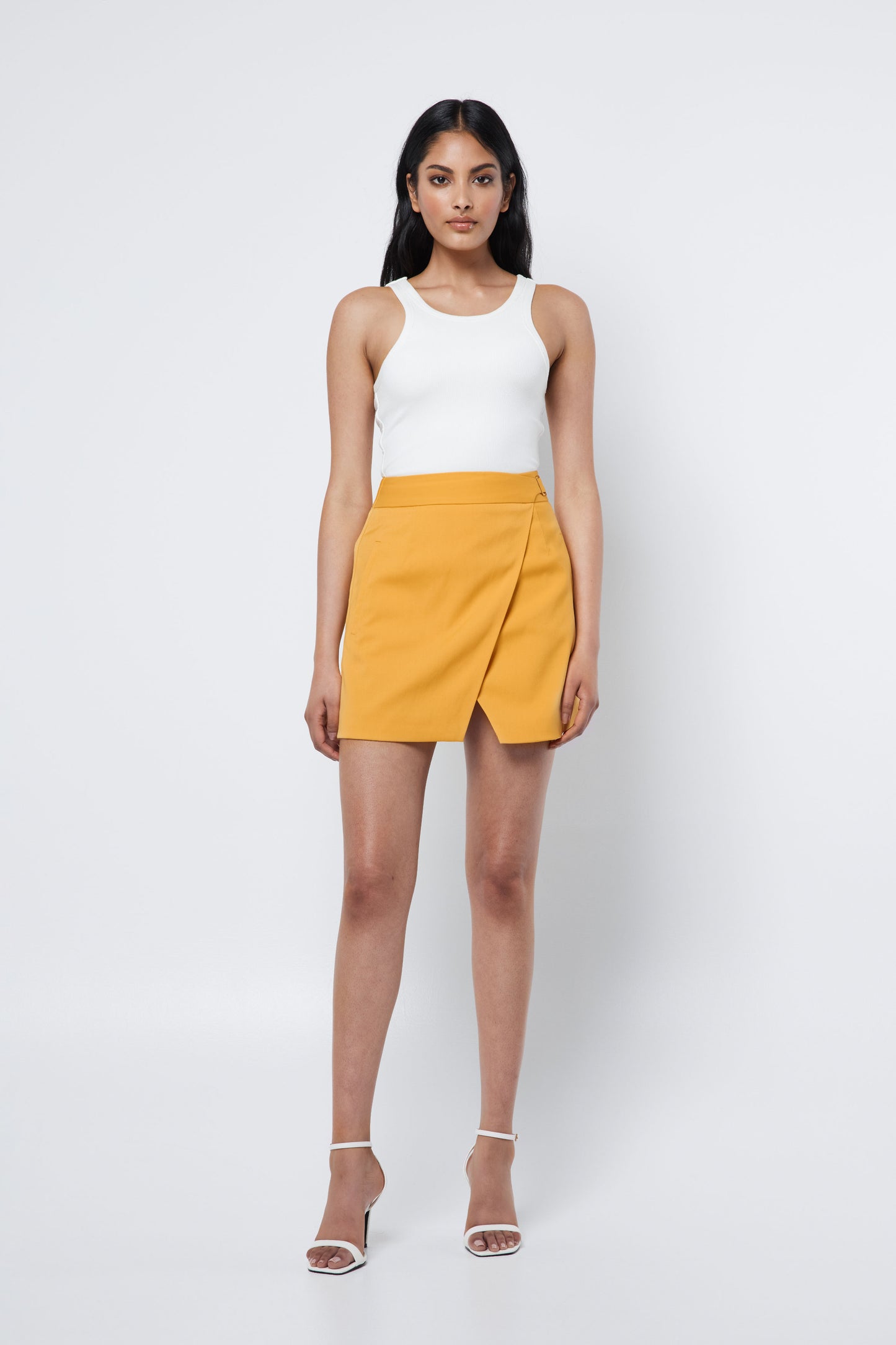 BENEATH THE SURFACE MINI SKIRT YELLOW