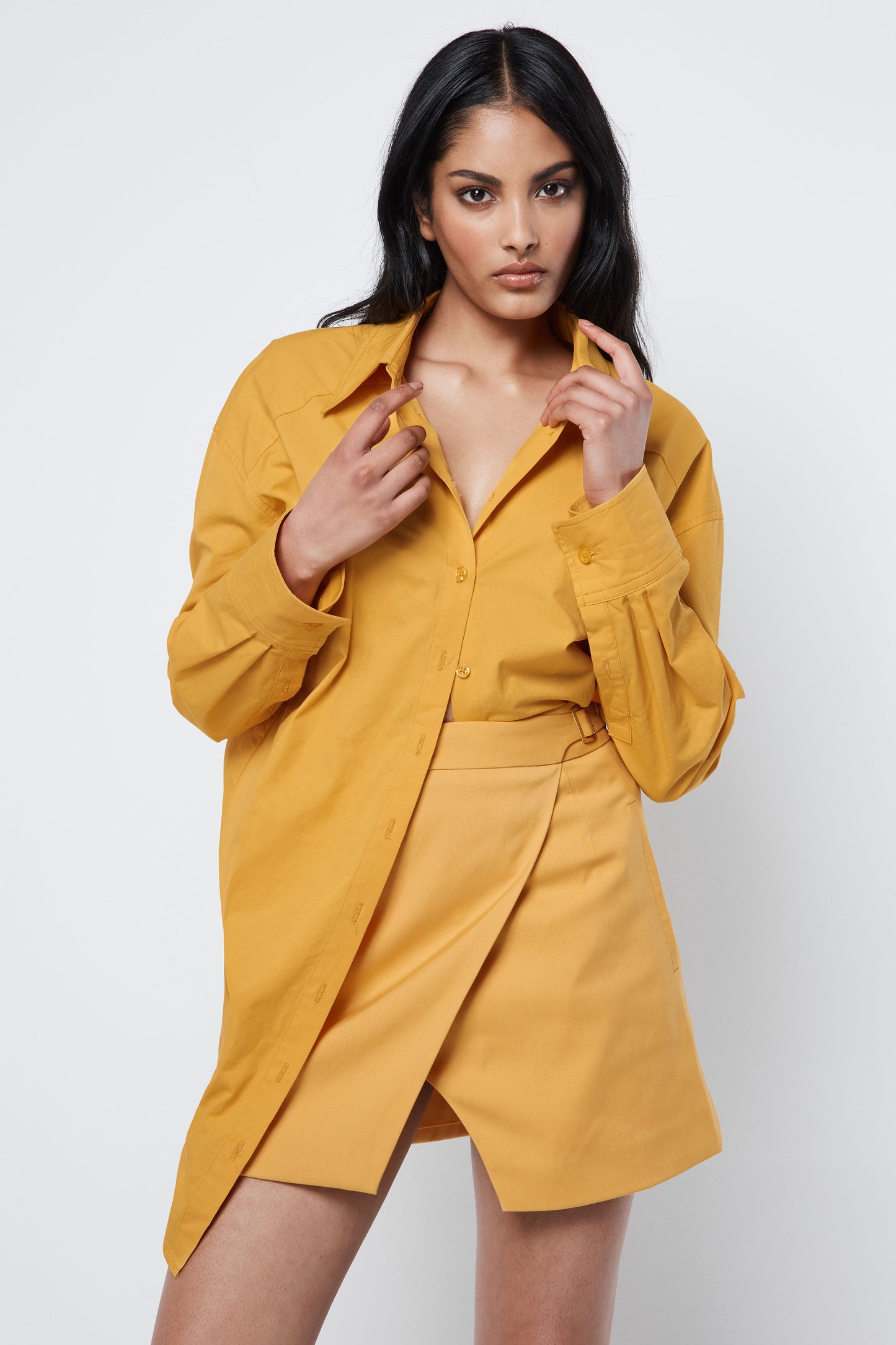 BENEATH THE SURFACE MINI SKIRT YELLOW