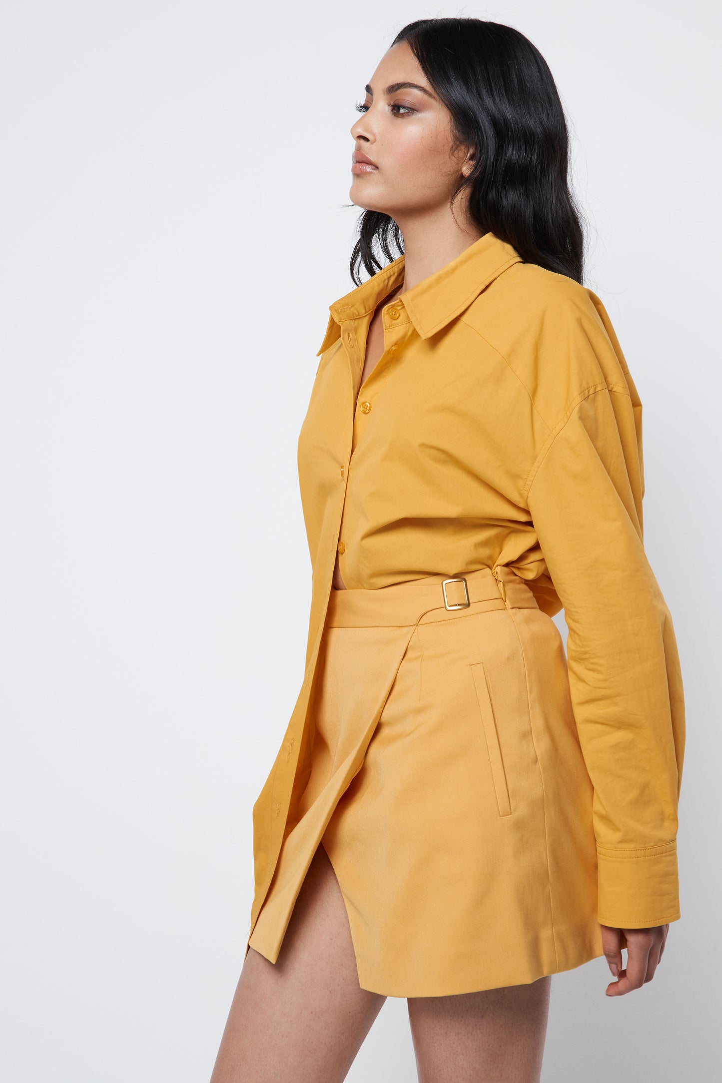 BENEATH THE SURFACE MINI SKIRT YELLOW