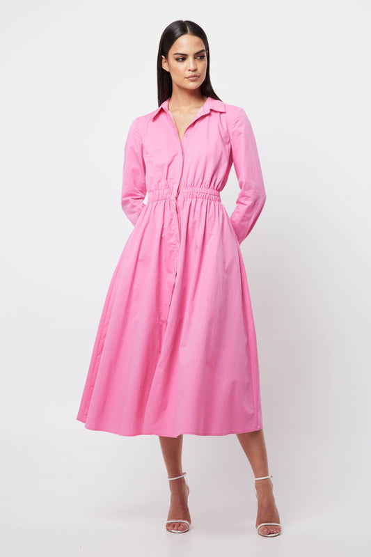 RESTORE SHIRT DRESS PINK