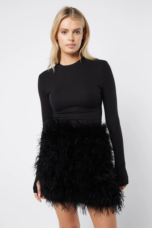 THE NIGHTSHIFT MINI SKIRT BLACK