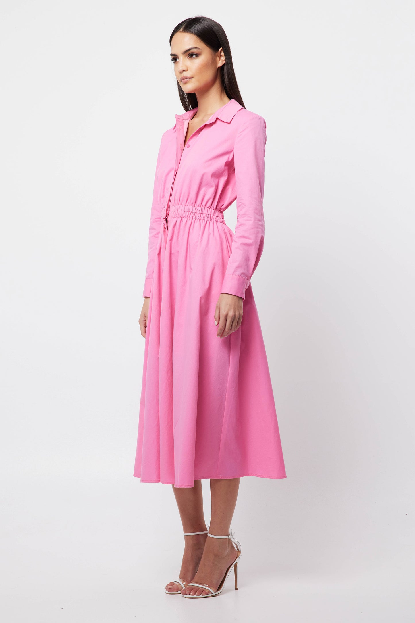 RESTORE SHIRT DRESS PINK